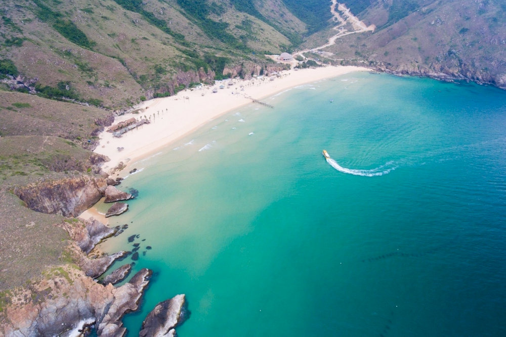 Known for turquoise waters and powdery white sand, Ky Co Beach is a true tropical haven